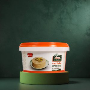 حلوا ارده 800 گرمي با مغز پسته و بادام